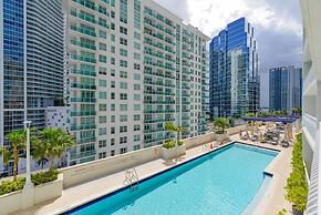 Pool view from Exclusive Brickell Condo