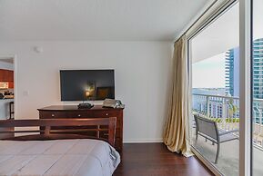 Pool view from Exclusive Brickell Condo