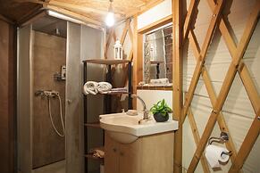 Yurt Located in a Little oak Grove