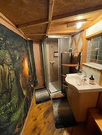 Yurt Located in a Little oak Grove