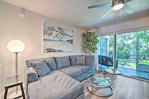 Old Florida Setting w/ Kayaks & Fishing Poles