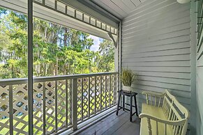 Old Florida Setting w/ Kayaks & Fishing Poles