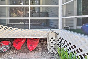 Old Florida Setting w/ Kayaks & Fishing Poles