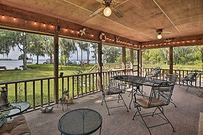 'pirate Cove' Home in Welaka: Dock & River Access!