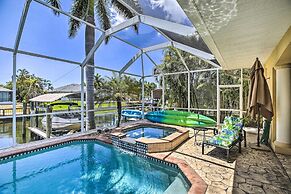 3 Mi to Downtown Cape Coral: Canal-front Villa
