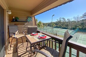 Balcony w/ Tennis Court View: Hilton Head Condo