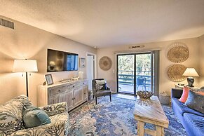 Half-mi to Beach: Hilton Head Condo w/ Lagoon View