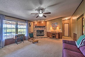 Monett Family Ranch Home w/ Fireplace & Huge Deck!