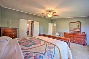 Monett Family Ranch Home w/ Fireplace & Huge Deck!