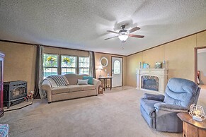 Monett Family Ranch Home w/ Fireplace & Huge Deck!