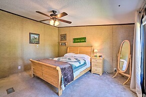 Monett Family Ranch Home w/ Fireplace & Huge Deck!