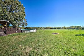 Monett Family Ranch Home w/ Fireplace & Huge Deck!
