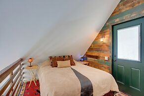 Colorful Cabin w/ Teepee, Fire Pits & Mtn Views!