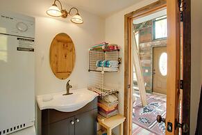 Colorful Cabin w/ Teepee, Fire Pits & Mtn Views!