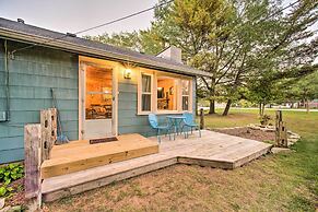 East Tawas Cabin w/ Deck, Backyard & Fire Pit!