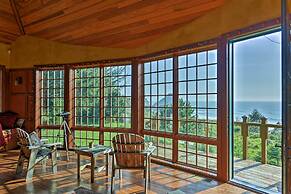 Forested Gold Beach House W/panoramic Ocean Views!