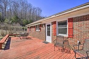 Quaint Creekside Home w/ Spacious Deck & Yard