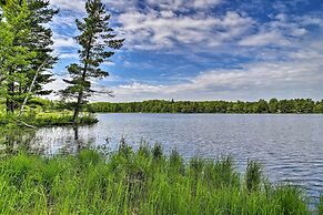Burns Lake Cabin w/ Dock, Fire Pit, Rowboat & More