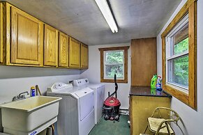 Burns Lake Cabin w/ Dock, Fire Pit, Rowboat & More