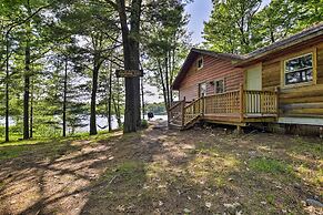 Burns Lake Cabin w/ Dock, Fire Pit, Rowboat & More