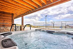 Cabin w/ Beach Access, Sport Court, Hot Tub & View