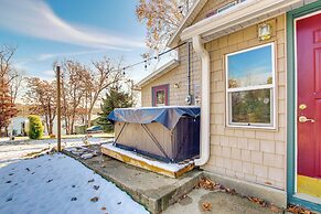 Colorful Cottage w/ Hot Tub - Steps to Long Lake!