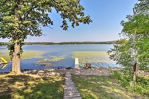 Big Lake Getaway w/ Private Beach + Fire Pit!