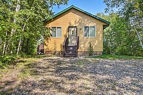 Big Lake Getaway w/ Private Beach + Fire Pit!