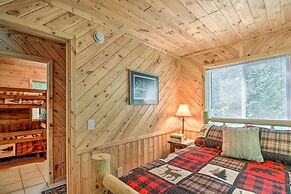 Big Lake Getaway w/ Private Beach + Fire Pit!