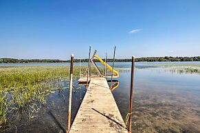 Big Lake Getaway w/ Private Beach + Fire Pit!