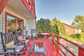 Steps to Lake! Charming Cabin: Pool Access & Decks