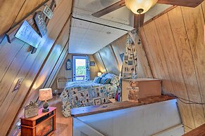 Steps to Lake! Charming Cabin: Pool Access & Decks