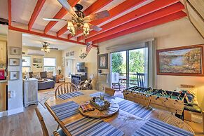 Steps to Lake! Charming Cabin: Pool Access & Decks