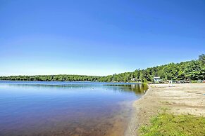 Walk to Beach: Lakefront Pocono Escape w/ Fire Pit