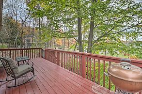Walk to Beach: Lakefront Pocono Escape w/ Fire Pit