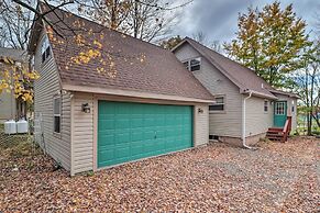 Walk to Beach: Lakefront Pocono Escape w/ Fire Pit