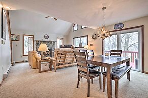 Walk to Beach: Lakefront Pocono Escape w/ Fire Pit