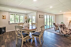 Family Home w/ Deck, Yard, Dock on Rock River