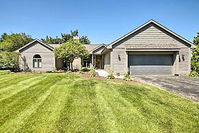 Family Home w/ Deck, Yard, Dock on Rock River