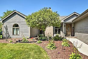 Family Home w/ Deck, Yard, Dock on Rock River