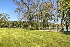Family Home w/ Deck, Yard, Dock on Rock River