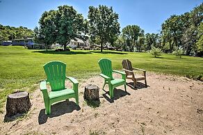 Family Home w/ Deck, Yard, Dock on Rock River