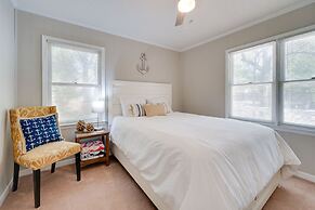 Oak Island Home w/ Spacious Backyard & Porch