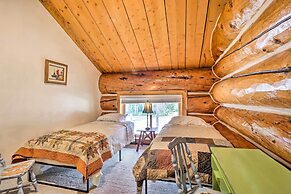 < 1 Mi to Lake Granby: Log Cabin w/ Fire Pit