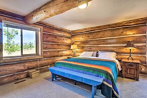 < 1 Mi to Lake Granby: Log Cabin w/ Fire Pit