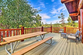 < 1 Mi to Lake Granby: Log Cabin w/ Fire Pit