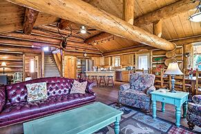 < 1 Mi to Lake Granby: Log Cabin w/ Fire Pit