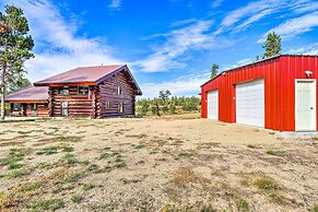 < 1 Mi to Lake Granby: Log Cabin w/ Fire Pit
