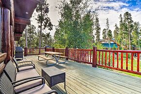 < 1 Mi to Lake Granby: Log Cabin w/ Fire Pit