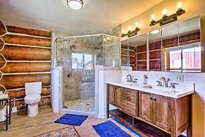 < 1 Mi to Lake Granby: Log Cabin w/ Fire Pit